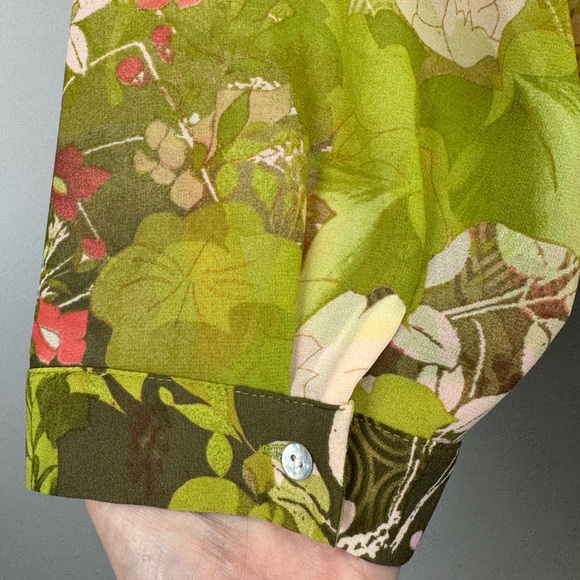 Rose & Olive Nature Inspired Women’s Button Up Tunic Blouse Lightweight Size 2X - Picture 6 of 10